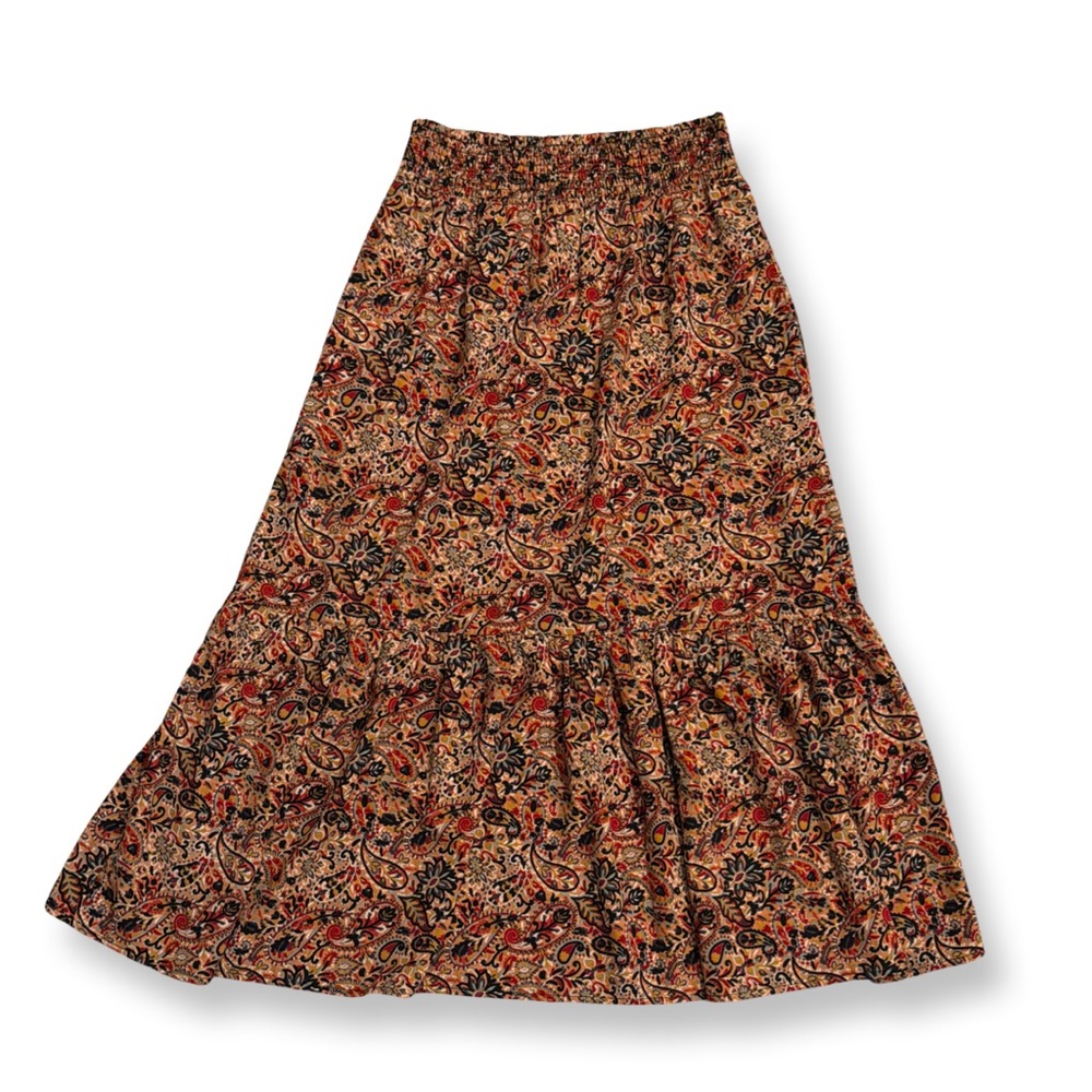 Evereve Paisley A-Line Skirt | Boho | Multicolor | Size SEvereve Paisley A-Line - Picture 5 of 6